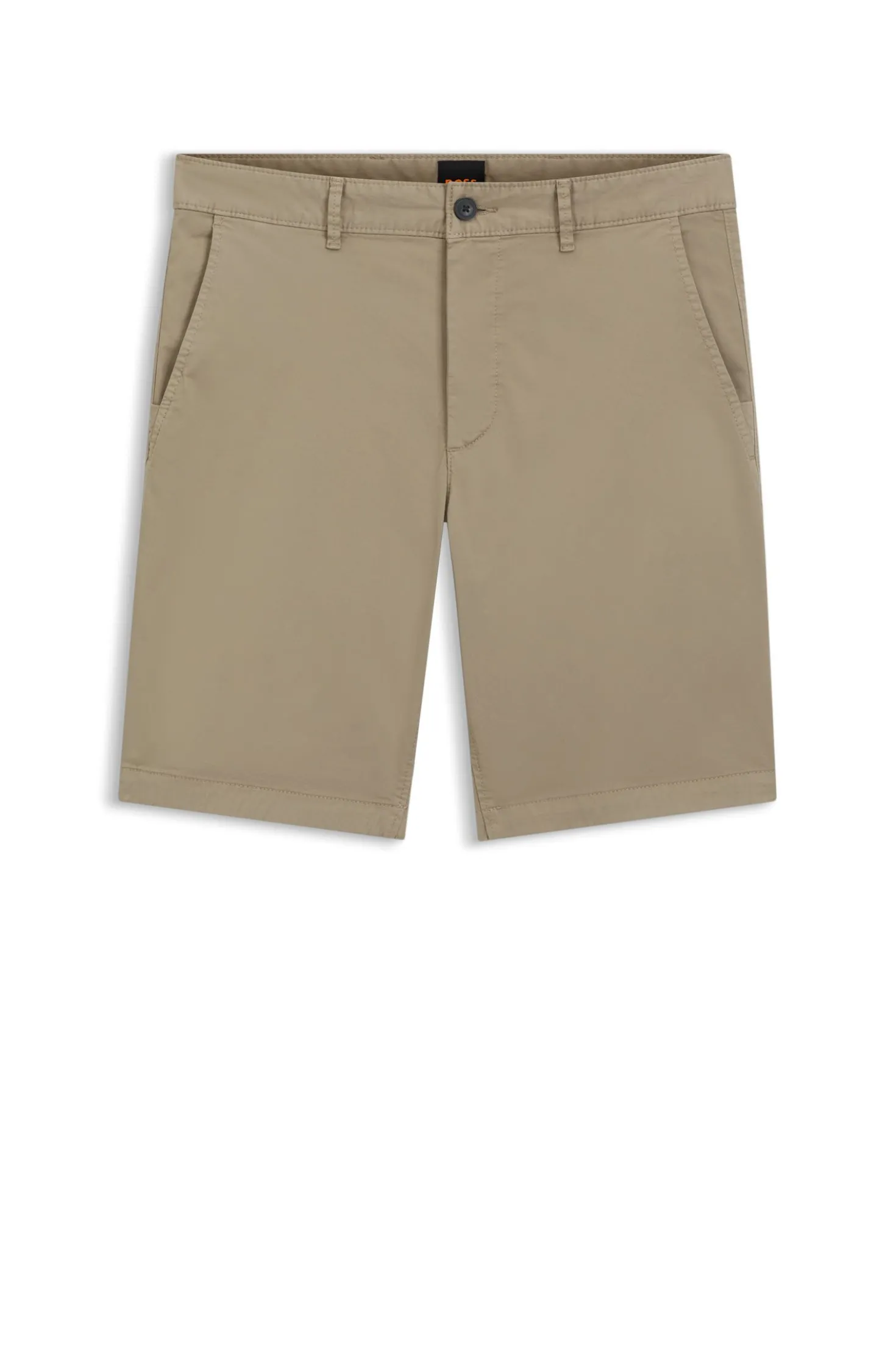 Slim-fit shorts in stretch-cotton twill