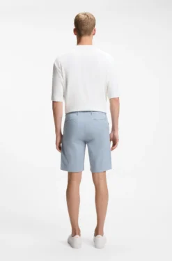 Slim-fit shorts in stretch-cotton twill