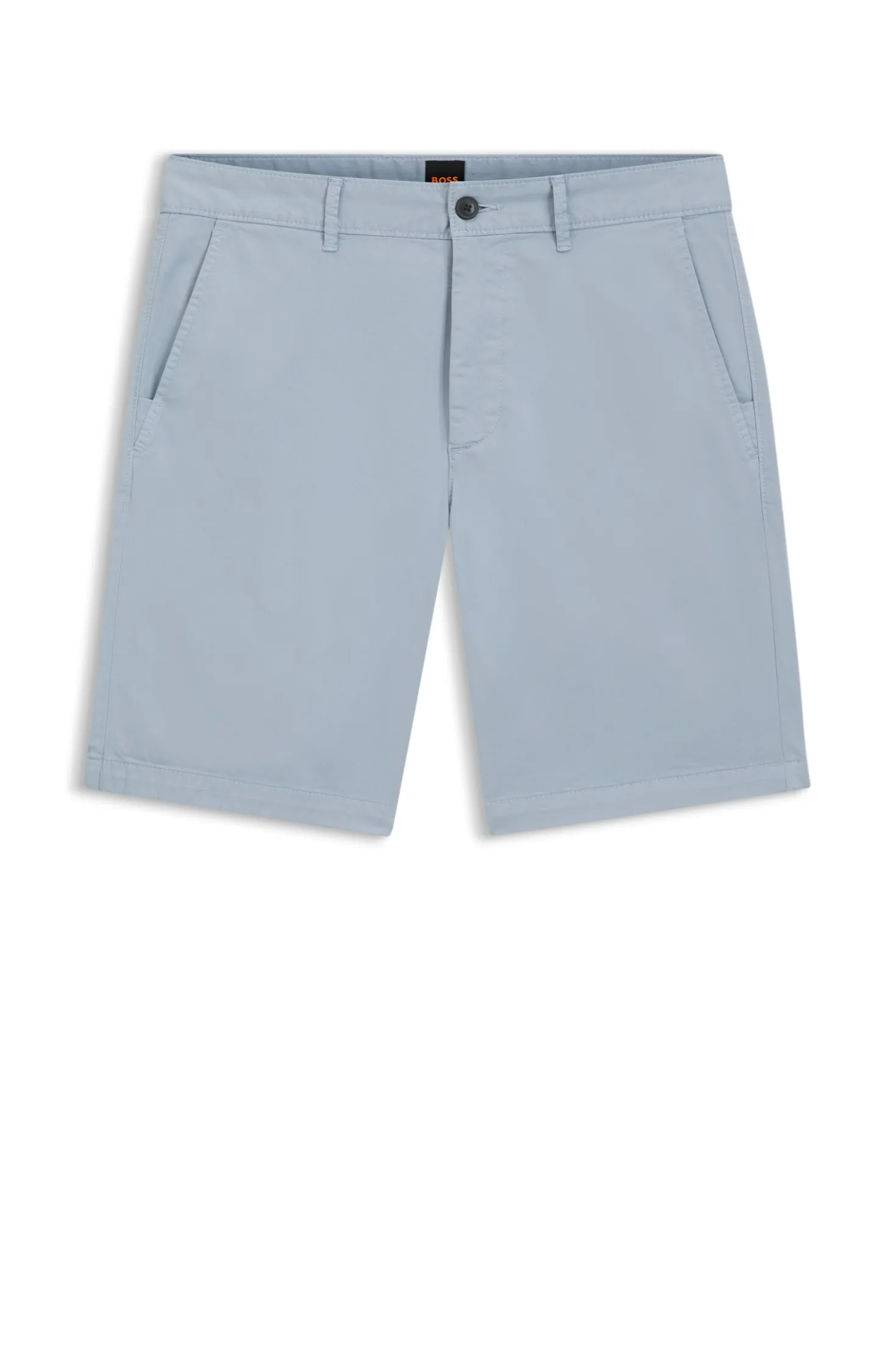 Slim-fit shorts in stretch-cotton twill