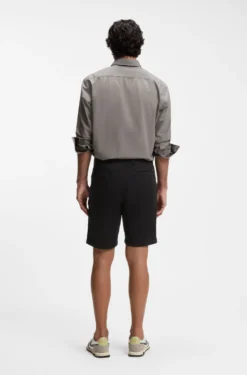 Slim-fit shorts in stretch-cotton twill
