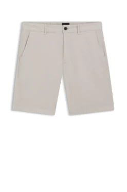 Slim-fit shorts in stretch-cotton twill