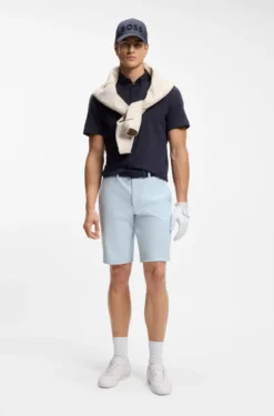 Slim-fit shorts in water-repellent stretch fabric