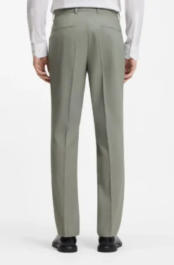 Slim-fit suit in stretch dobby cloth