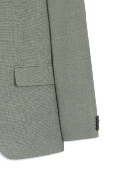 Slim-fit suit in stretch dobby cloth