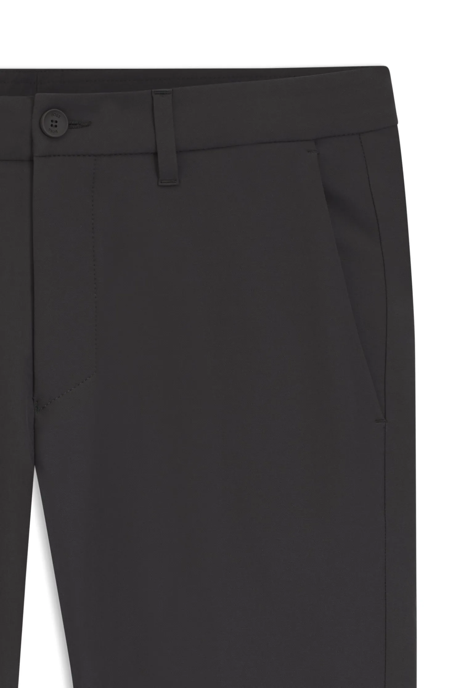 Slim-fit technical trousers with four-way stretch