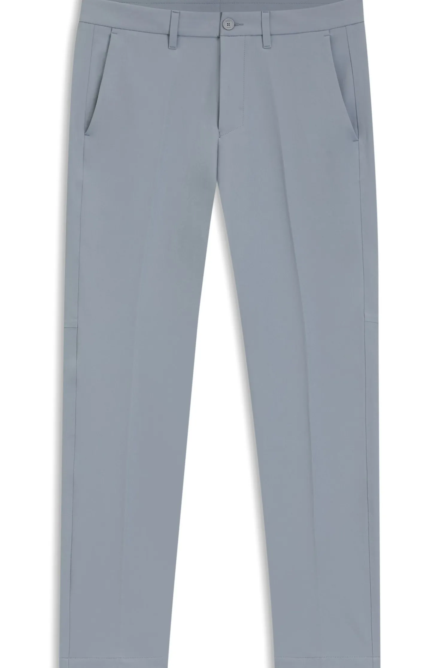 Slim-fit technical trousers with four-way stretch