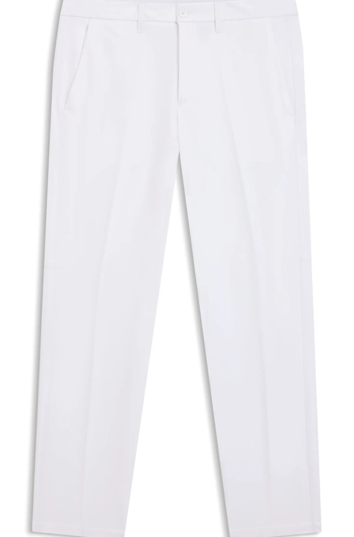 Slim-fit technical trousers with four-way stretch