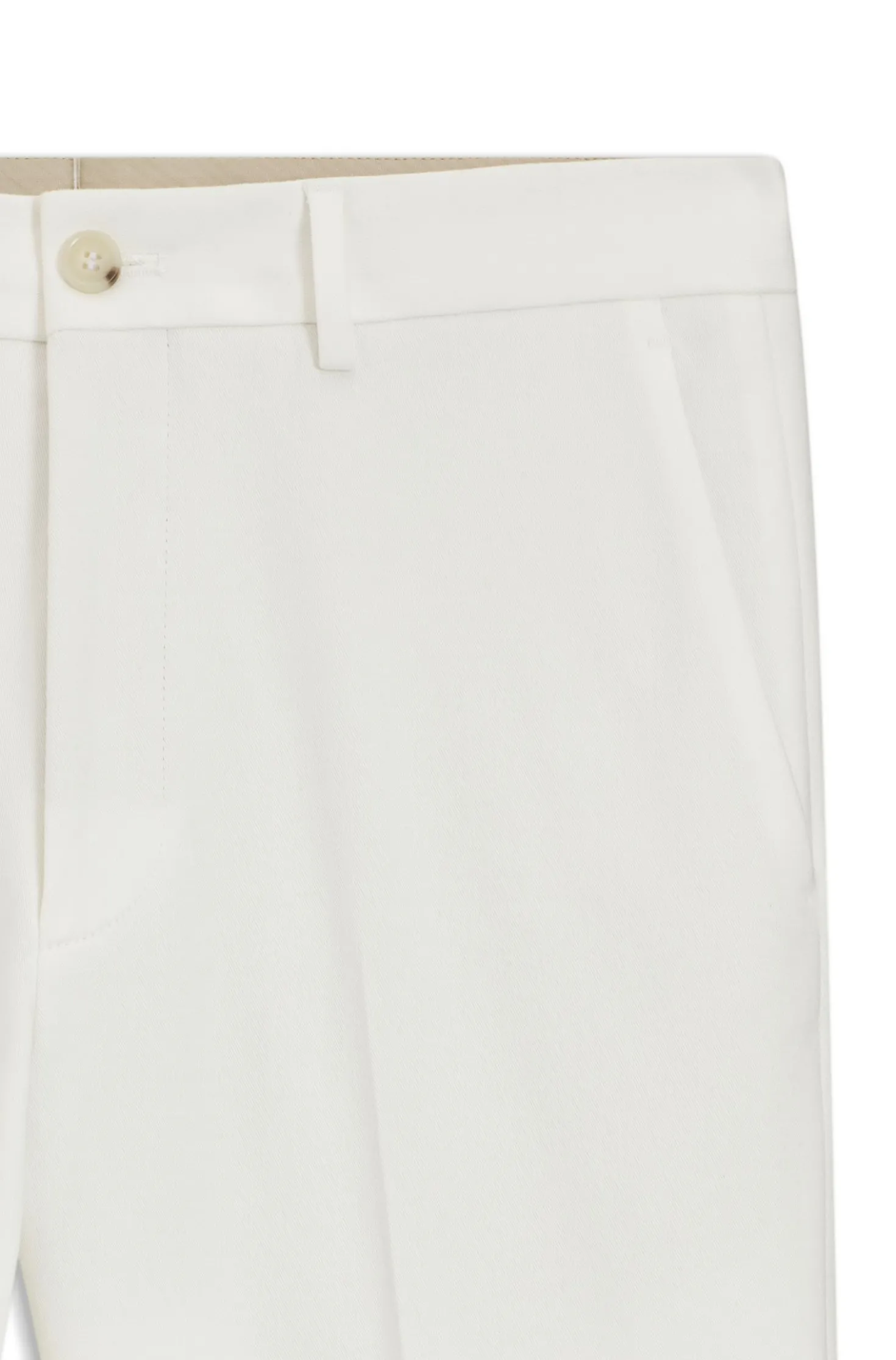 Slim-fit trousers in cotton, cashmere and stretch
