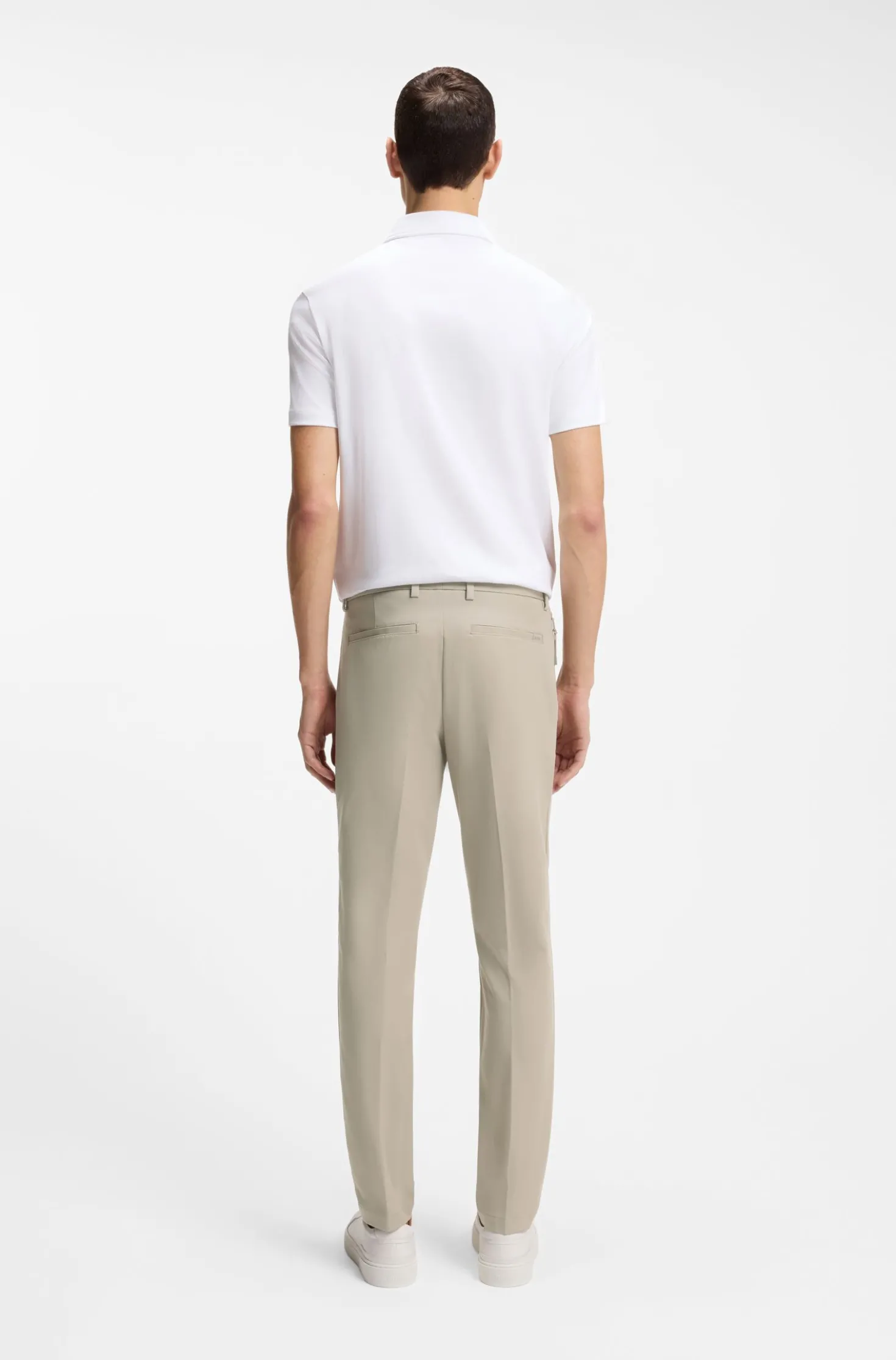 Slim-fit trousers in four-way stretch fabric