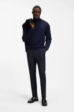 Slim-fit trousers in four-way stretch fabric