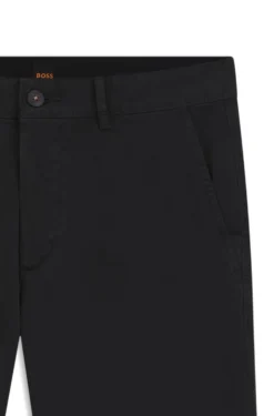Slim-fit trousers in overdyed stretch satin
