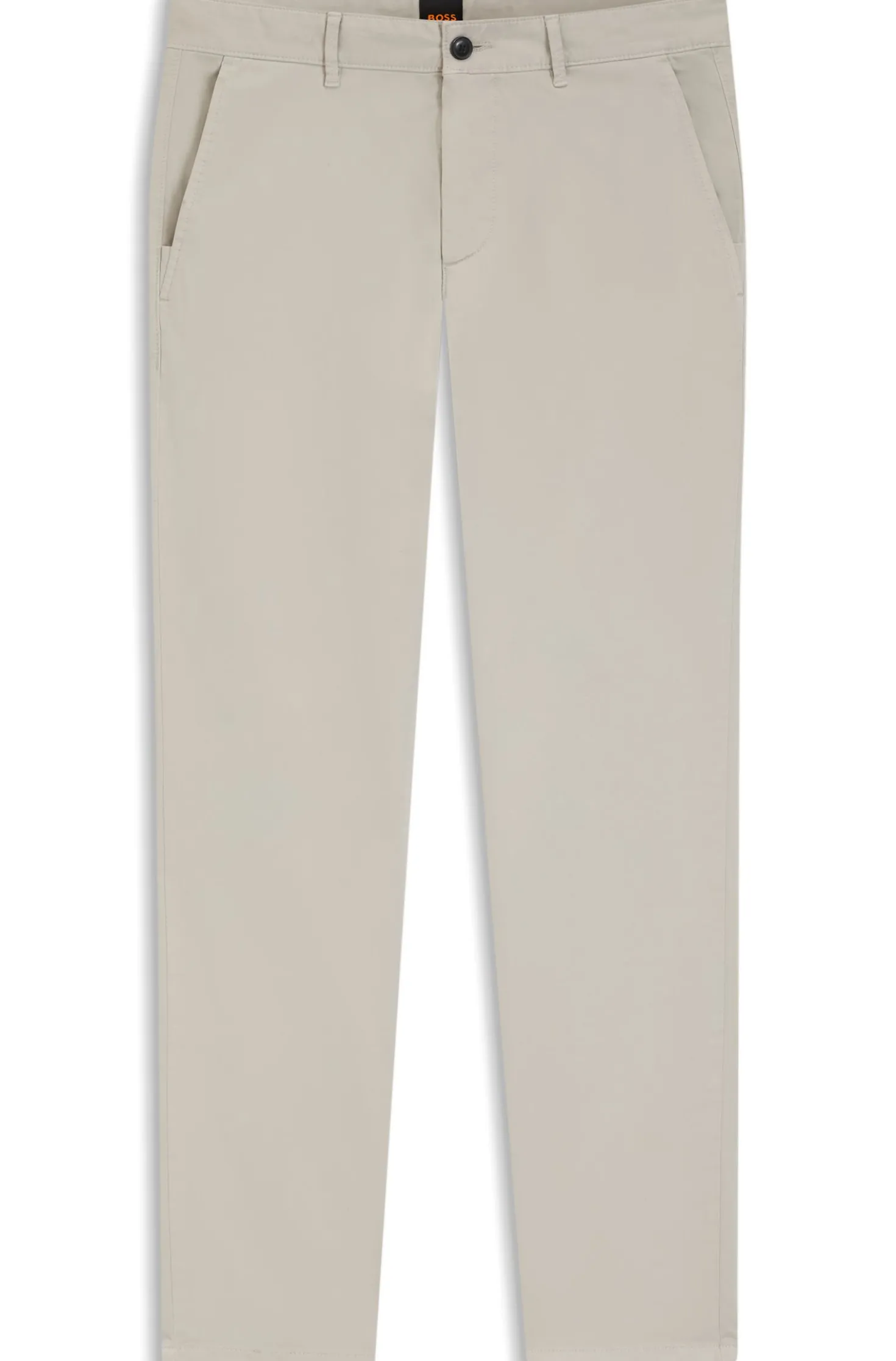 Slim-fit trousers in overdyed stretch satin