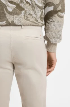 Slim-fit trousers in overdyed stretch satin