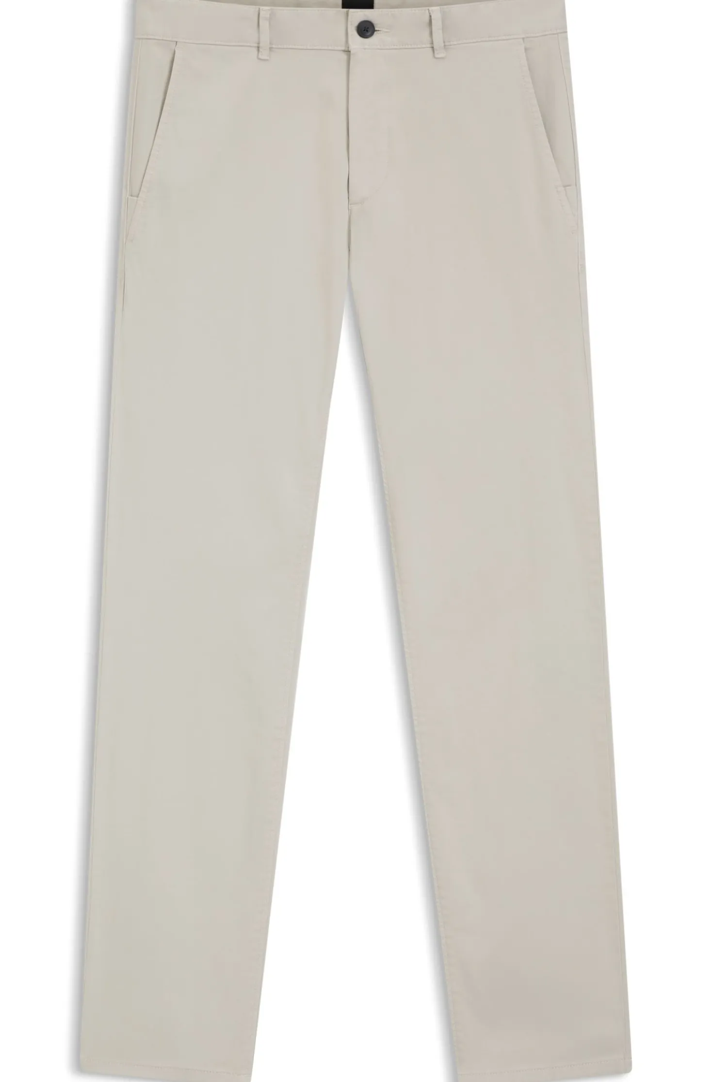 Slim-fit trousers in overdyed stretch satin