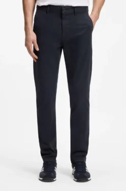 Slim-fit trousers in overdyed stretch satin