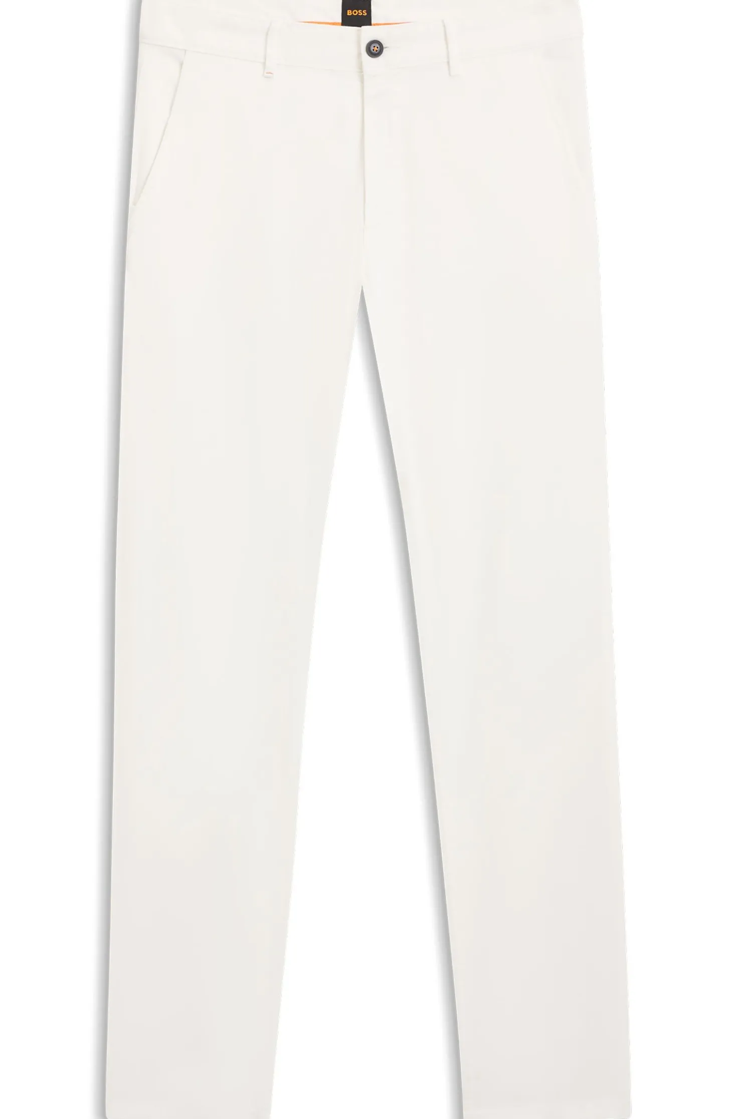 Slim-fit trousers in overdyed stretch satin