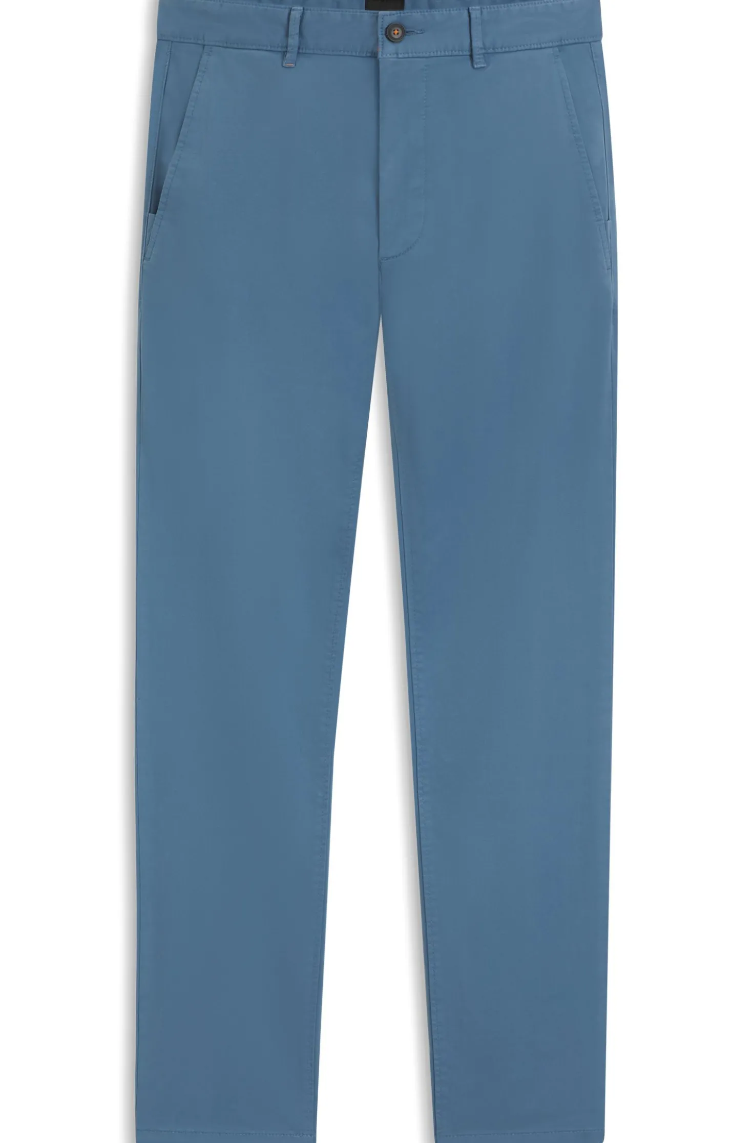 Slim-fit trousers in overdyed stretch satin