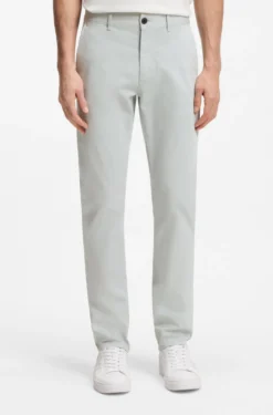 Slim-fit trousers in overdyed stretch satin