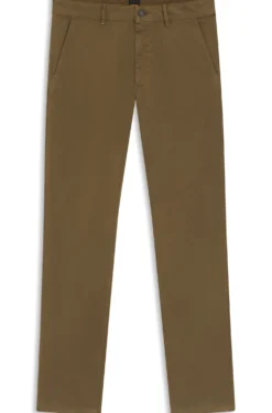 Slim-fit trousers in overdyed stretch satin