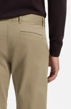 Slim-fit trousers in overdyed stretch satin