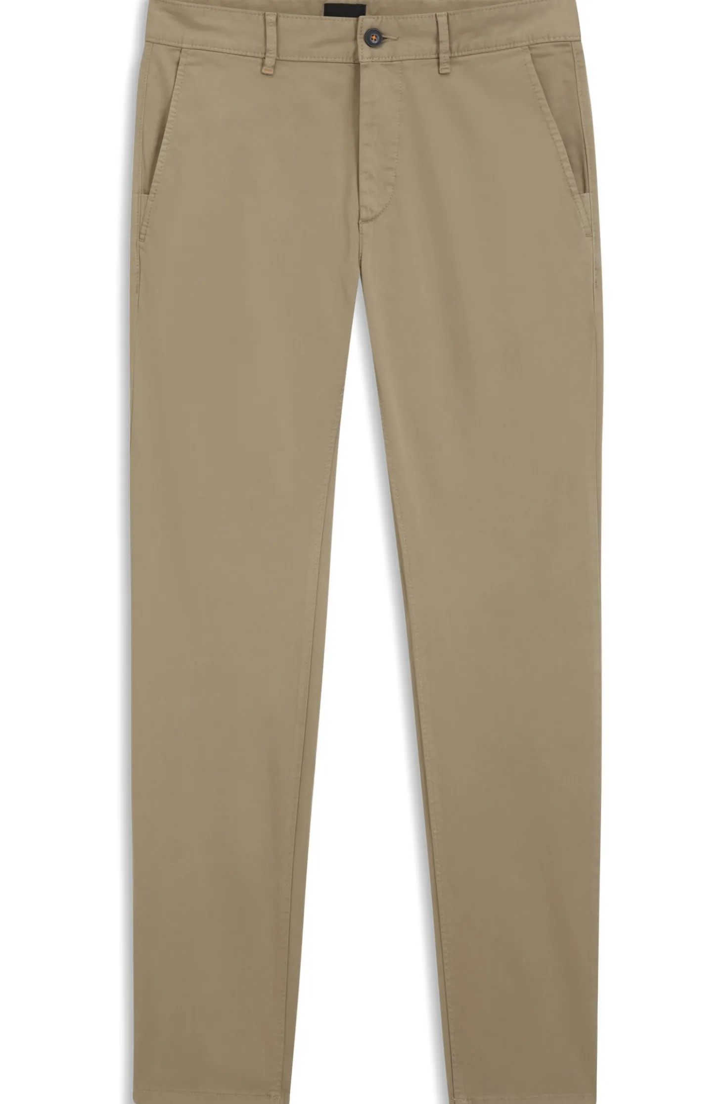 Slim-fit trousers in overdyed stretch satin
