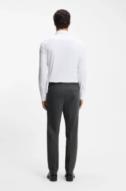 Slim-fit trousers in performance-stretch fabric