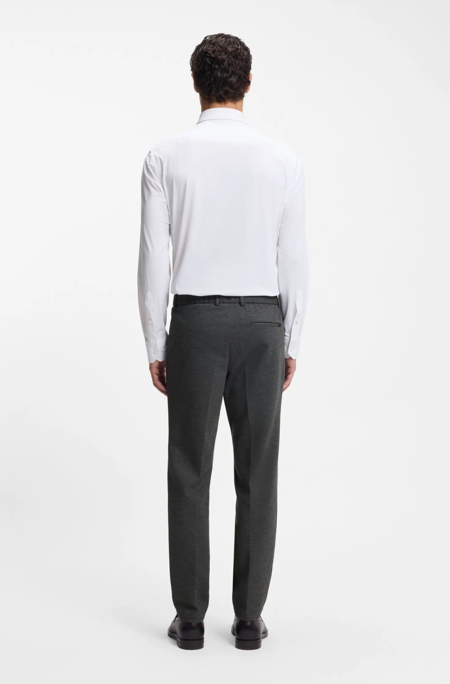 Slim-fit trousers in performance-stretch fabric