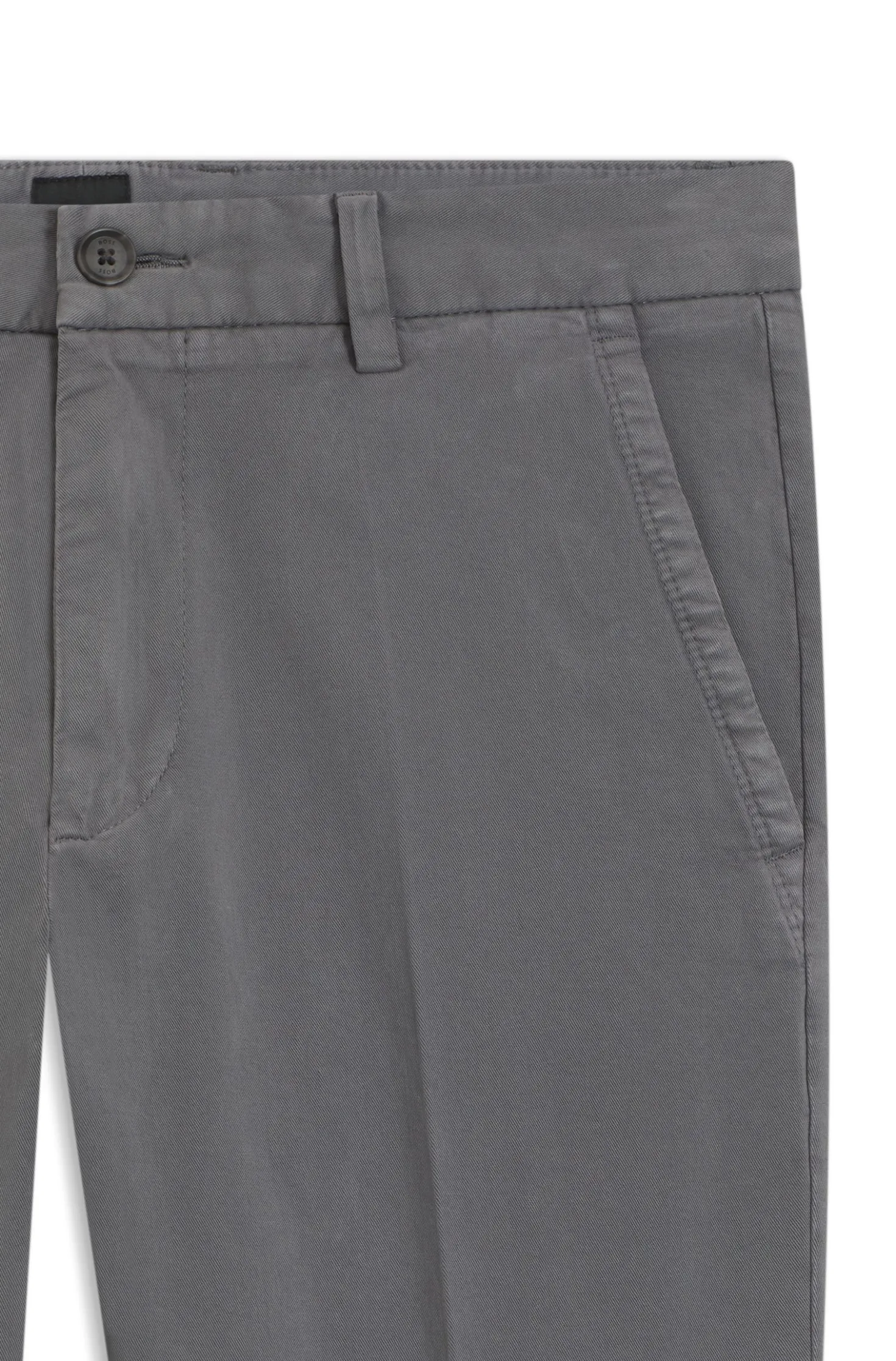 Slim-fit trousers in stretch-cotton gabardine