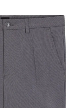 Slim-fit trousers in stretch-cotton dobby