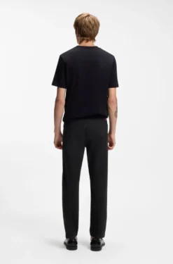 Slim-fit trousers in stretch-cotton gabardine