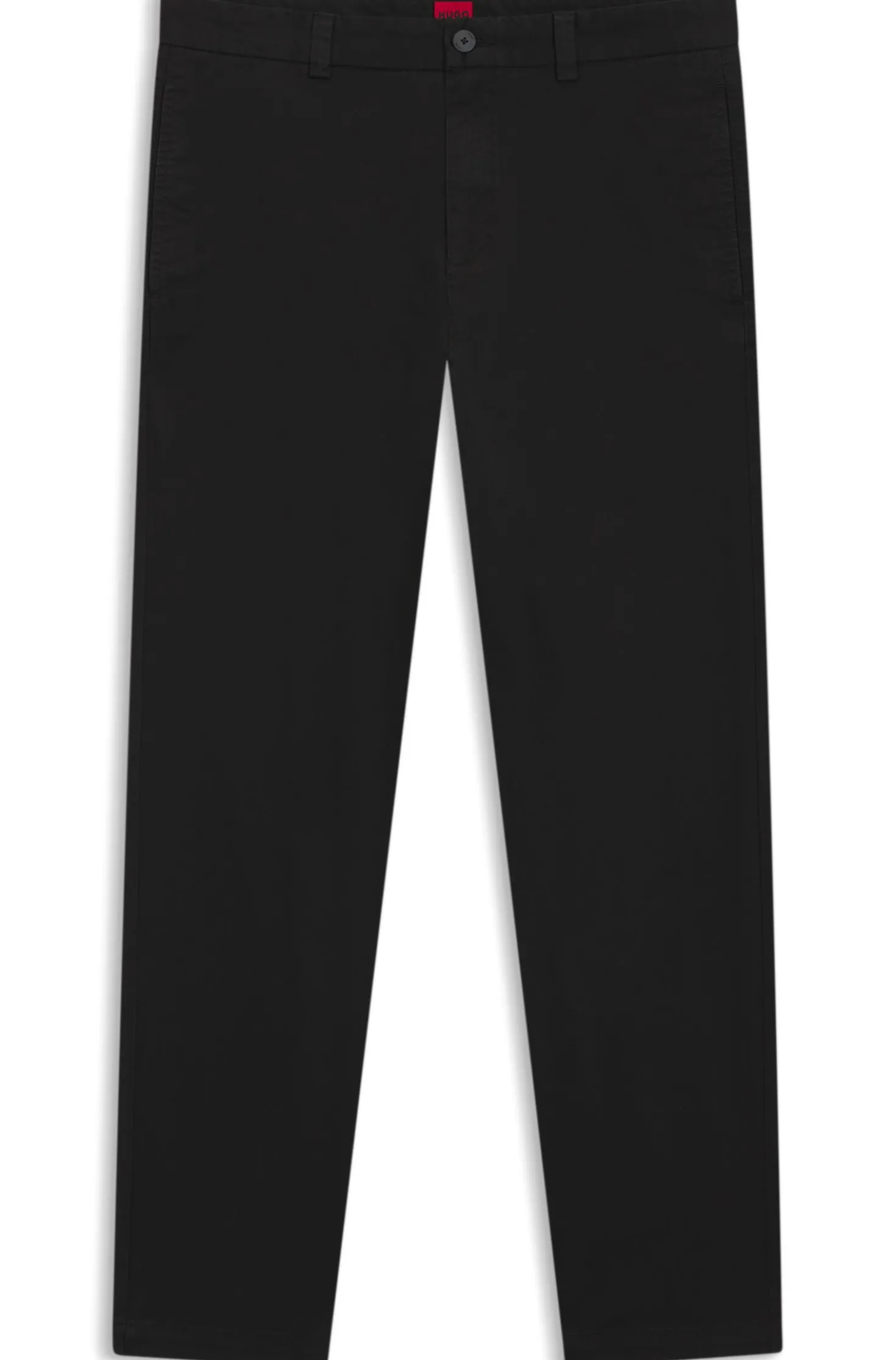Slim-fit trousers in stretch-cotton gabardine