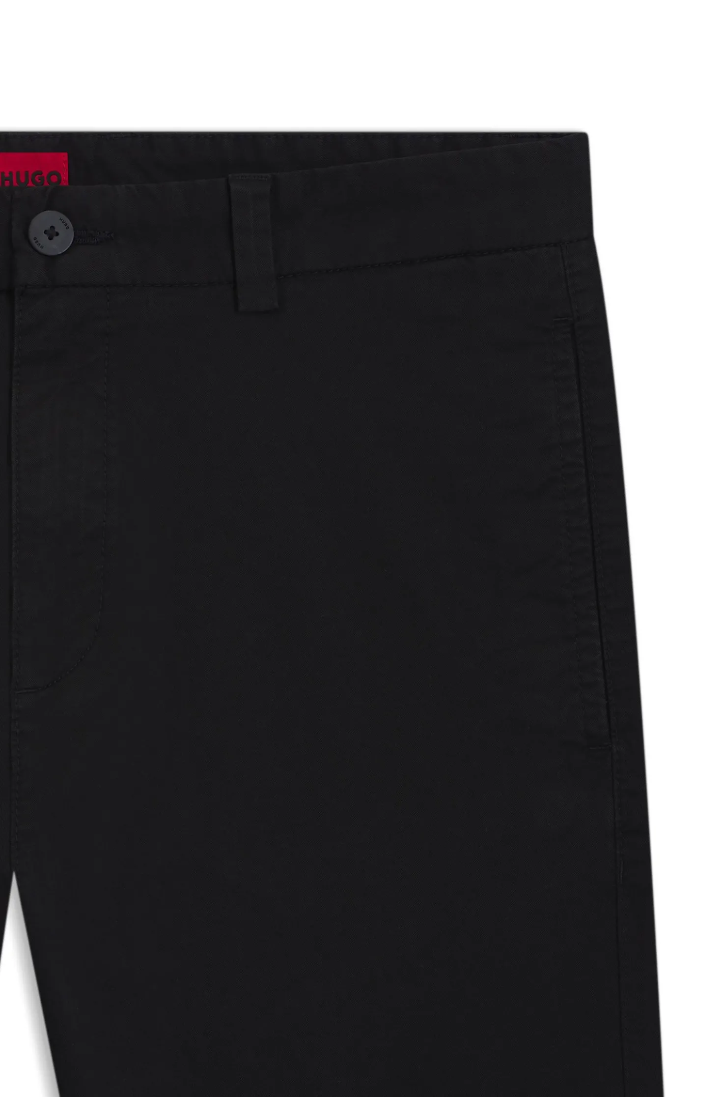 Slim-fit trousers in stretch-cotton gabardine