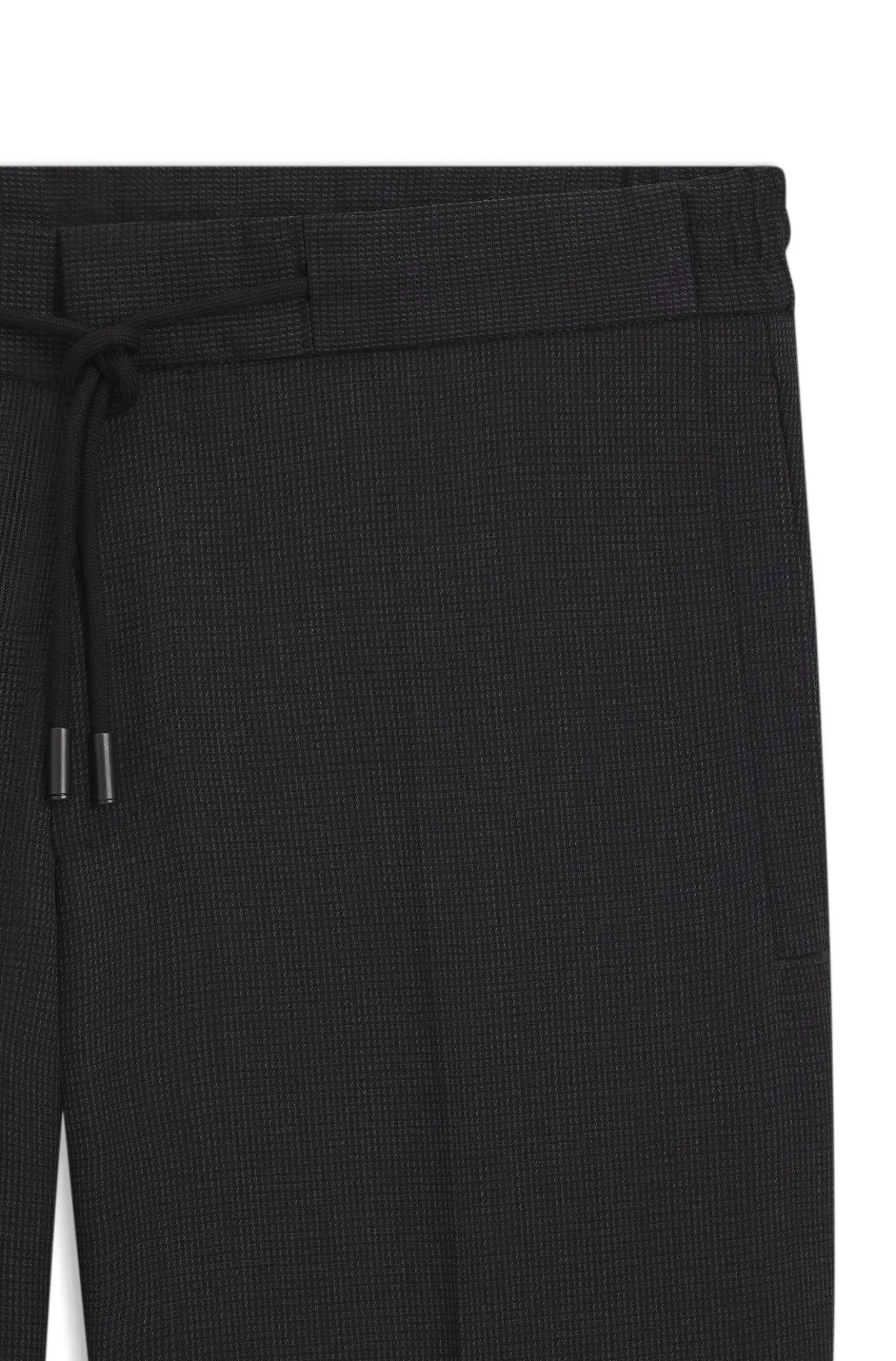 Slim-fit trousers in virgin wool and silk