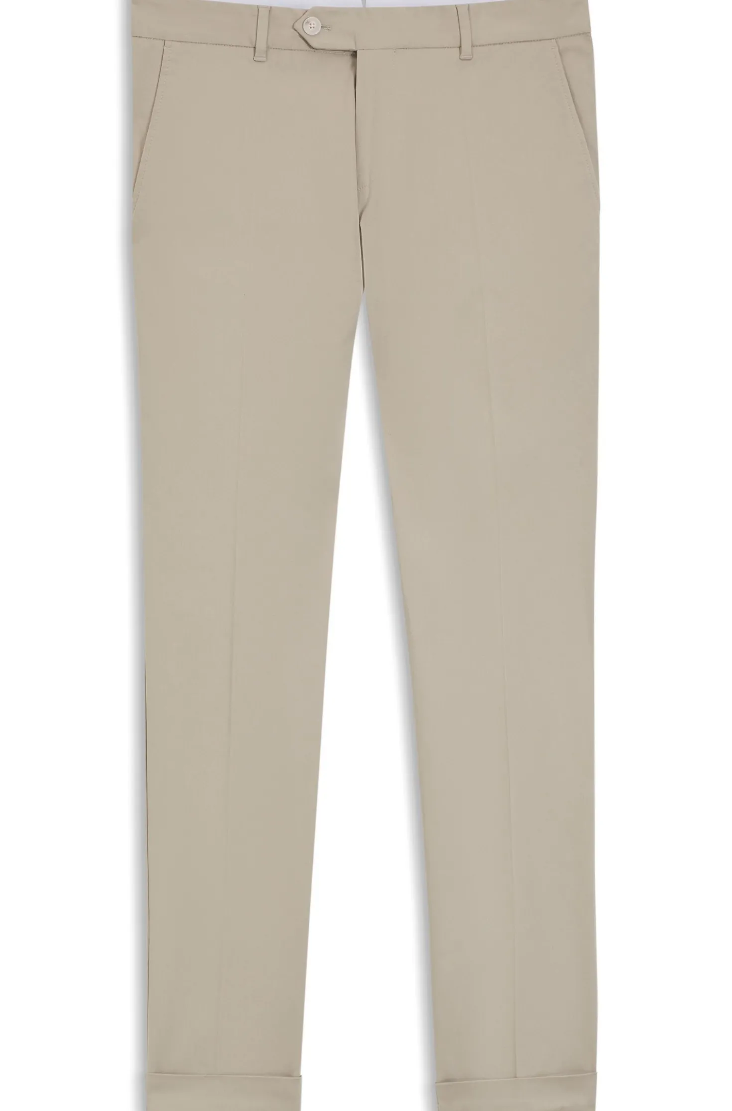 Slim-fit trousers in washable stretch cotton