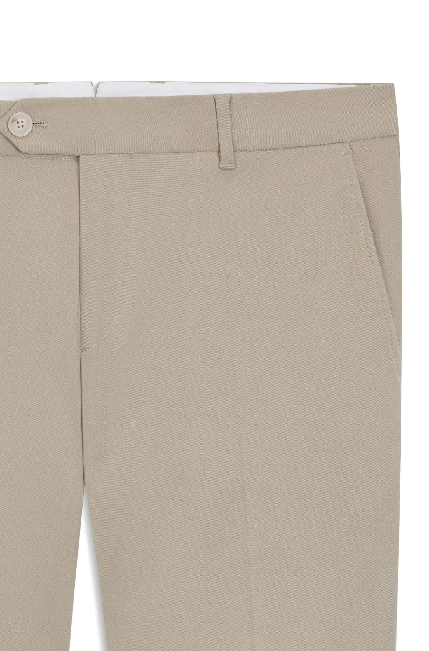 Slim-fit trousers in washable stretch cotton