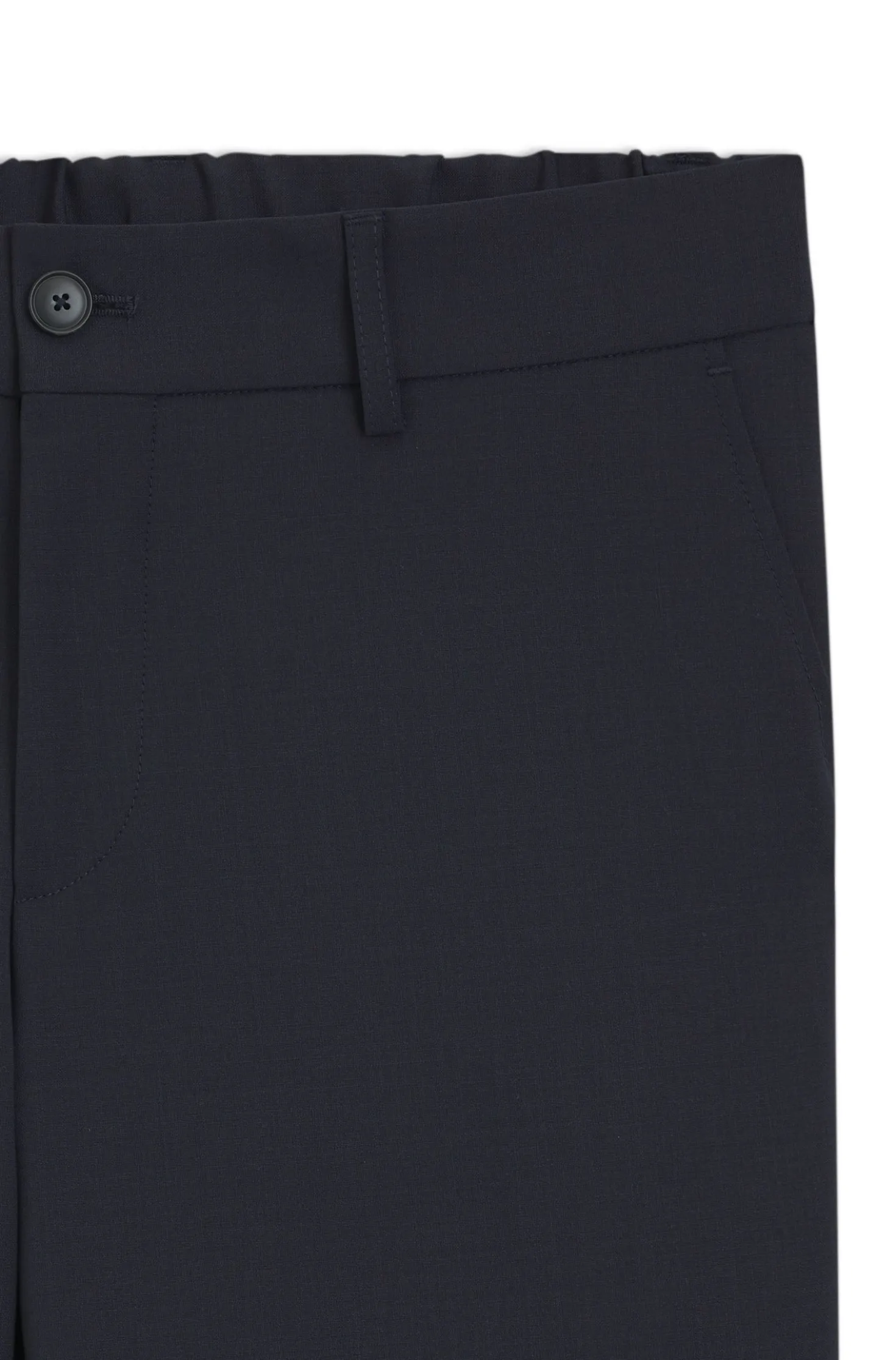Slim-fit trousers in washable performance-stretch fabric