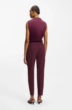 Slim-fit trousers with zip hems