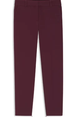 Slim-fit trousers with zip hems