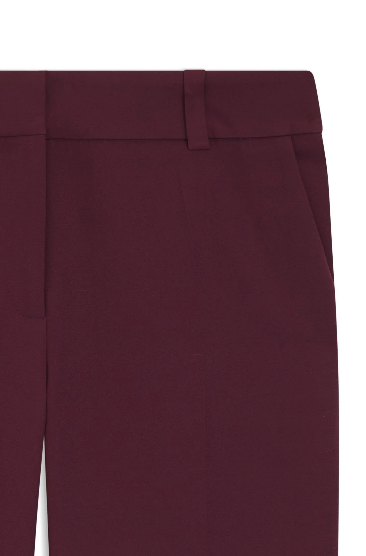 Slim-fit trousers with zip hems