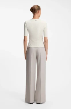 Slim-fit T-shirt in cotton, modal and stretch