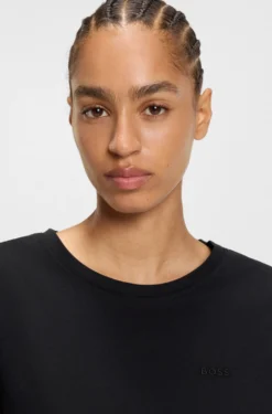 Slim-fit T-shirt in cotton with logo detail