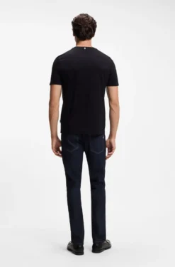 Slim-fit T-shirt in mercerised cotton