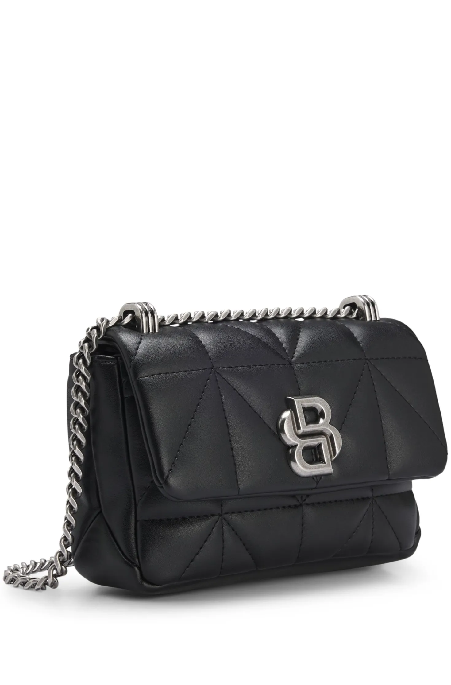 Small quilted shoulder bag with Double B monogram