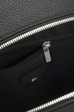 Soft Italian leather backpack with smart sleeve