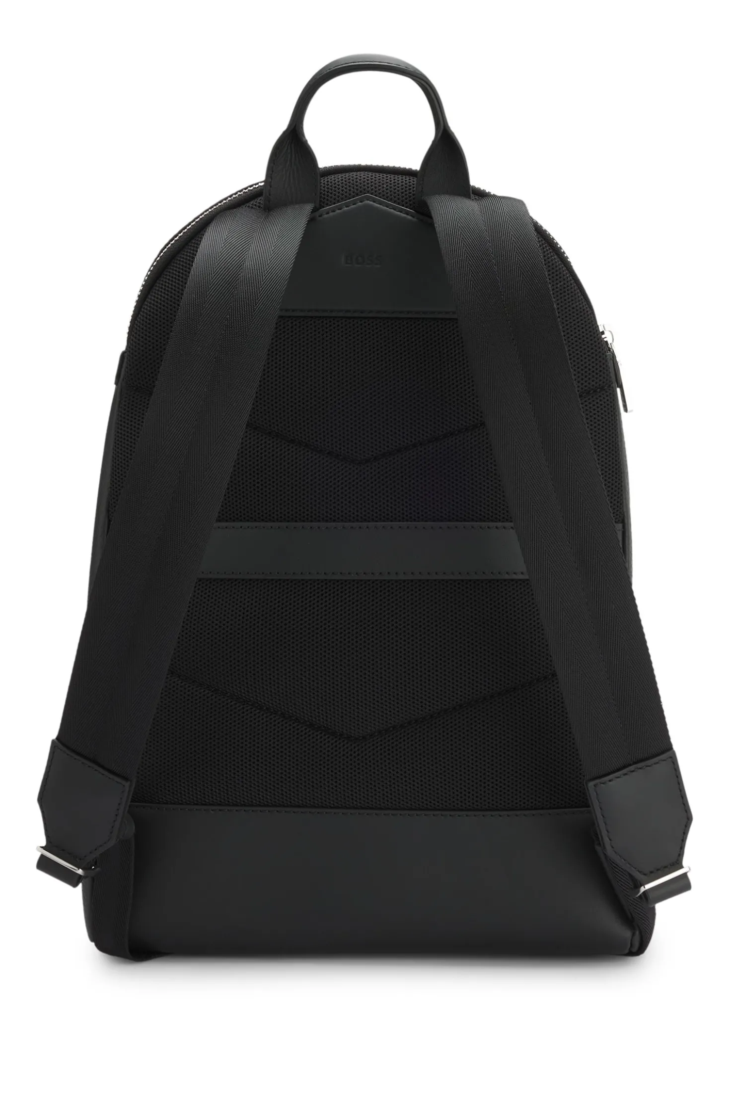 Soft Italian leather backpack with smart sleeve