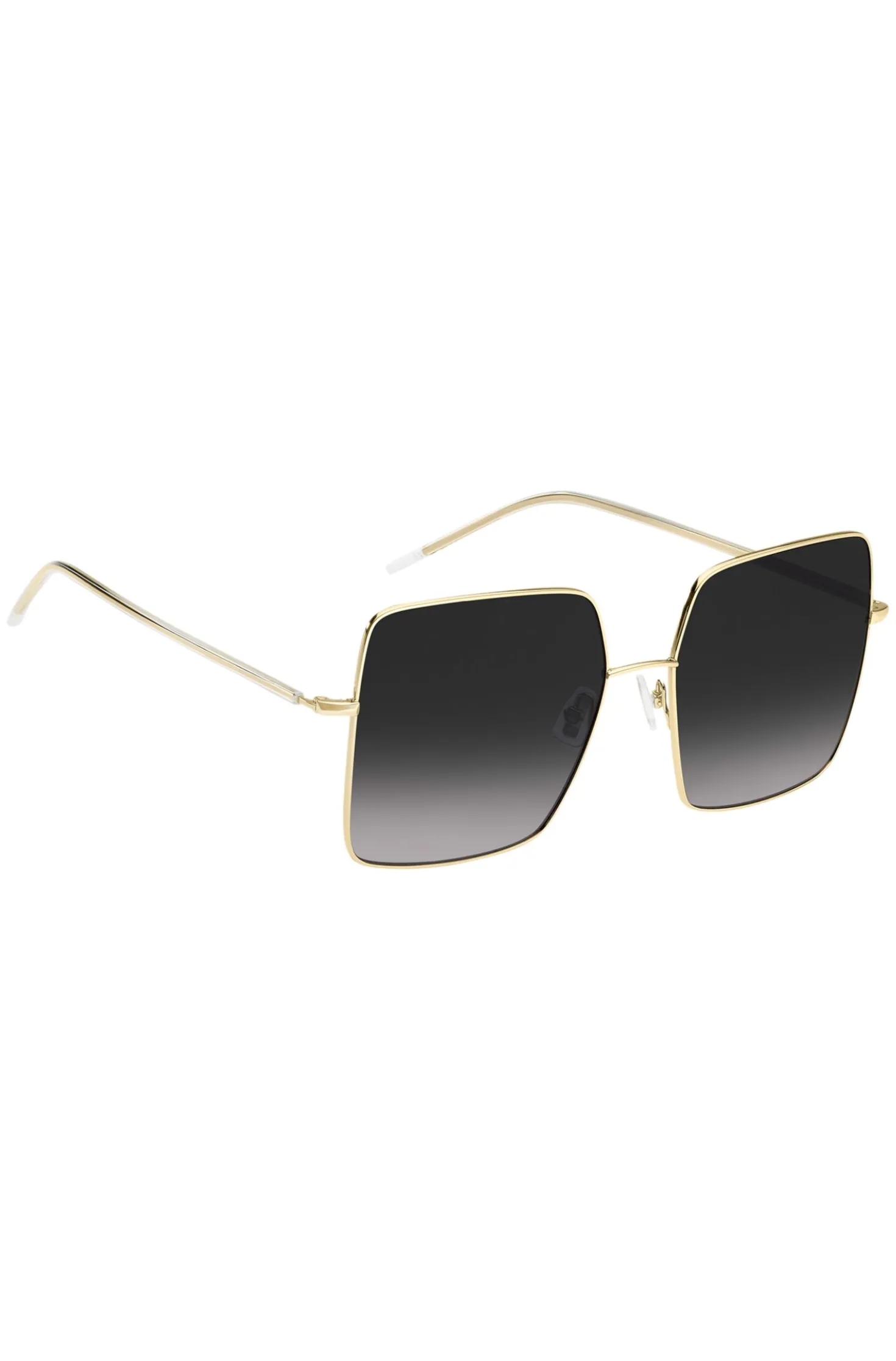 Square-frame sunglasses in lightweight titanium