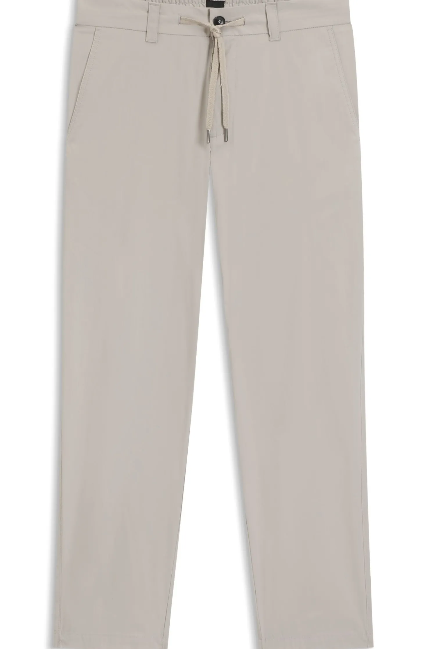 Straight-fit chinos in cotton-blend poplin