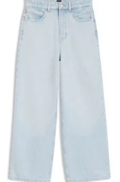 Straight-fit jeans in blue denim