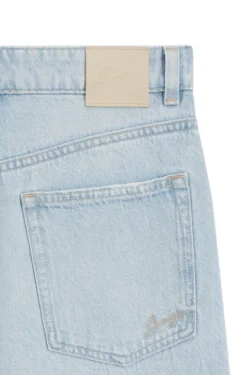 Straight-fit jeans in blue denim
