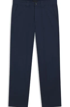 Straight-fit trousers in cotton-blend twill